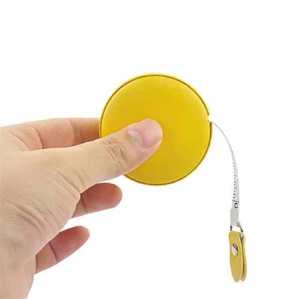 Round leather tape measure, 60 inches plus debossed on 1 location... from ASI 37218 Athena Promo (tm)