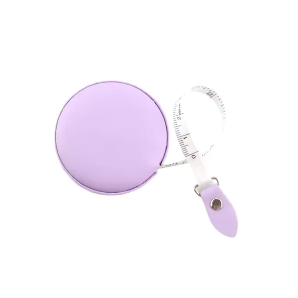 Round leather tape measure, 60 inches plus debossed on 1 location... from ASI 37218 Athena Promo (tm)