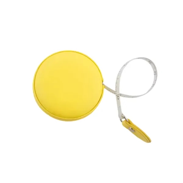 Round leather tape measure, 60 inches plus debossed on 1 location... from ASI 37218 Athena Promo (tm)