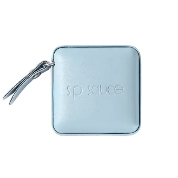 Square leather tape measure, 60 inches plus debossed on 1 location... from ASI 37218 Athena Promo (tm)