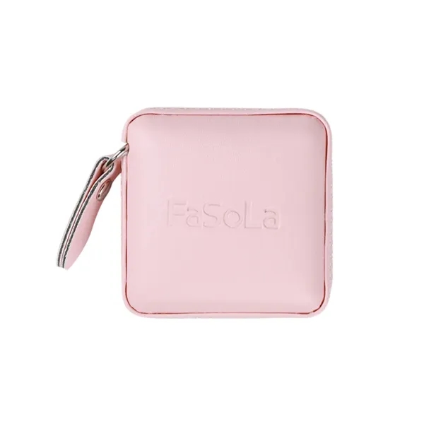 Square leather tape measure, 60 inches plus debossed on 1 location... from ASI 37218 Athena Promo (tm)