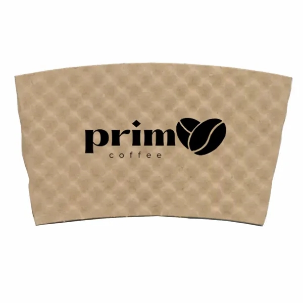 4.45" x 2.49" beverage sleeve made of Kraft paper.... from ASI 91880 Tranter Graphics Inc