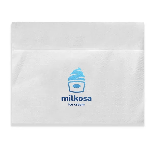 5" x 6.5" single ply bleached paper napkins with 3/4 fold... from ASI 91880 Tranter Graphics Inc