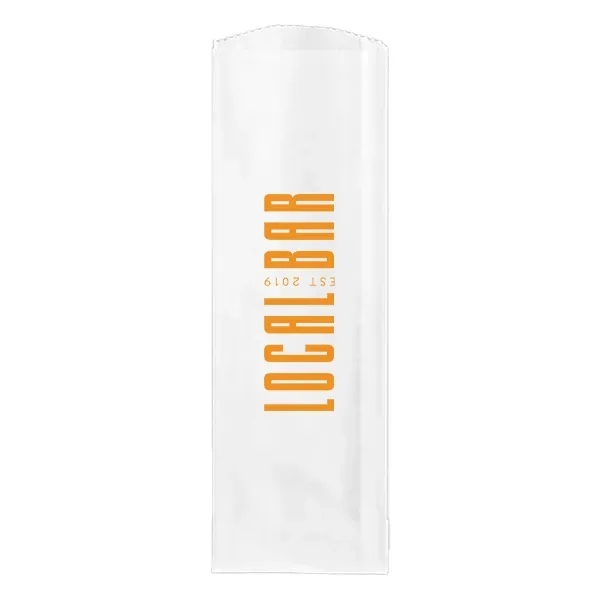 1.75" x 7.75" paper bag for holding utensils with silkscreen imprinting;... from ASI 91880 Tranter Graphics Inc