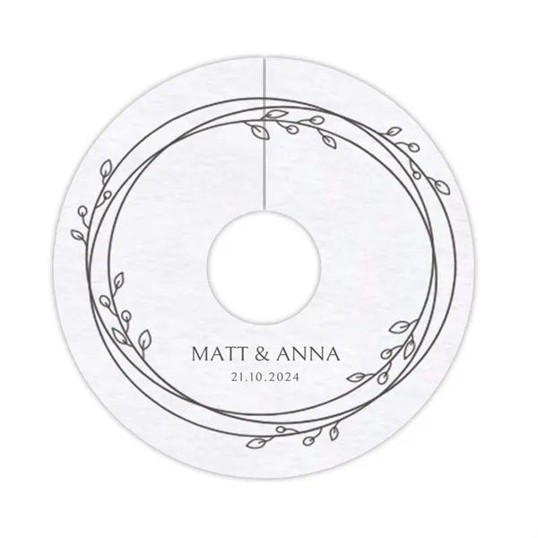 Paper wine tag and coaster that measures 2.75 square inches and... from ASI 91880 Tranter Graphics Inc