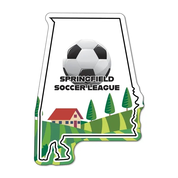 2.97"H x 2.14"W Alabama State 35 mil non-toxic magnet with digital... from ASI 54040 Fey Promo / Magna-Tel by Fey