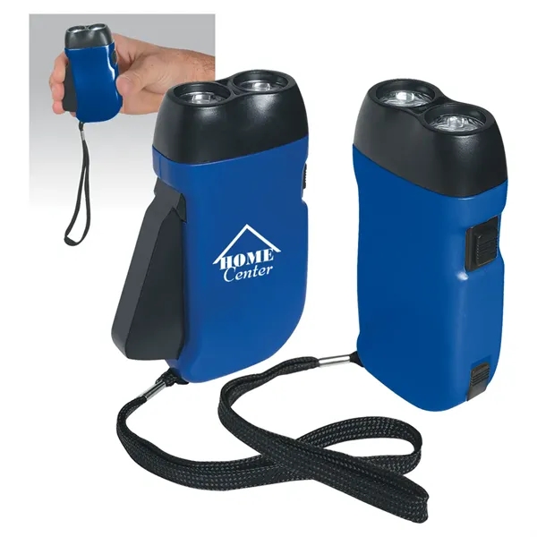 Hand squeeze flashlight with wrist band.... from ASI 61125 Hit Promotional Products / Hit®