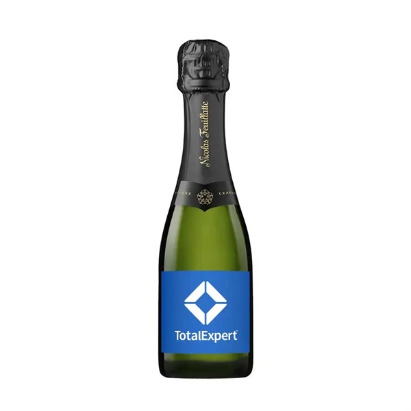 187ml mini champagne with full-color custom label. Light, fresh and vibrant... from ASI 30223 A Plus Wine Designs
