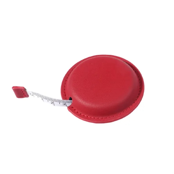 Round PU leather tape measure, 60 inch plus debossed on 1... from ASI 37218 Athena Promo (tm)