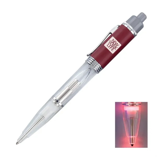 Plunge action L.E.D. light up ballpoint pen.... from ASI 68190 Lungsal / Lungsal
