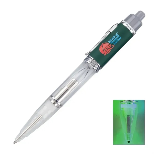 Plunge action L.E.D. light up ballpoint pen.... from ASI 68190 Lungsal / Lungsal