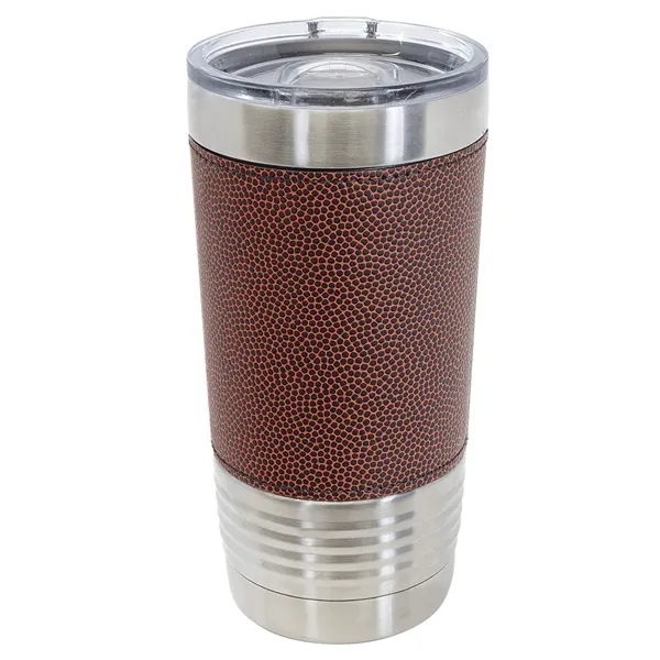 Laser-engraved insulated football themed 20 oz. tumbler.... from ASI 45795 Colorguppy Printing