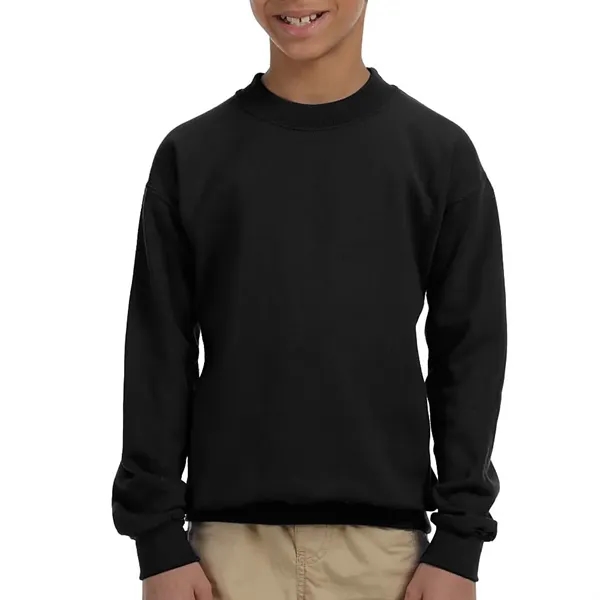 Youth crewneck Gildan sweatshirt (7.75 oz.) made from a blend of... from ASI 39552 BEL Promo