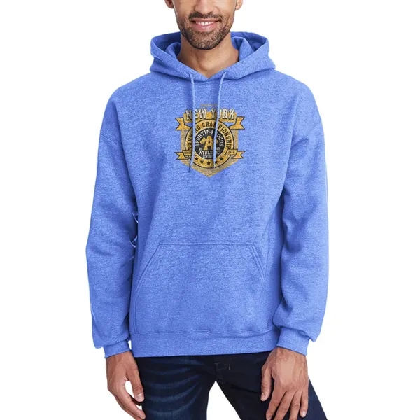 Gildan Adult hooded sweatshirt (7.75 oz.) made from a blend of... from ASI 39552 BEL Promo