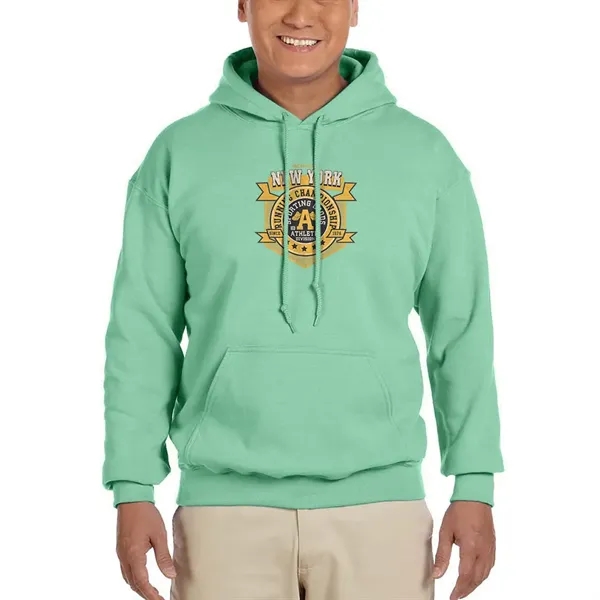 Gildan Adult hooded sweatshirt (7.75 oz.) made from a blend of... from ASI 39552 BEL Promo