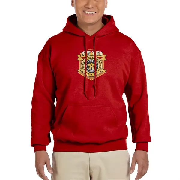 Gildan Adult hooded sweatshirt (7.75 oz.) made from a blend of... from ASI 39552 BEL Promo
