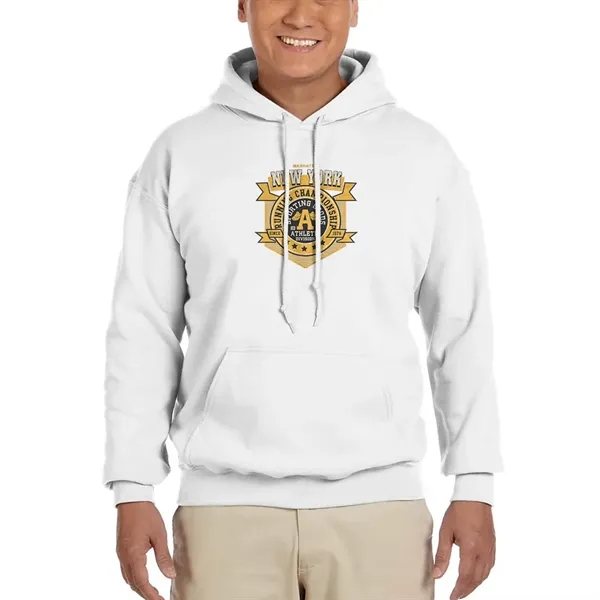 Gildan Adult hooded sweatshirt (7.75 oz.) made from a blend of... from ASI 39552 BEL Promo