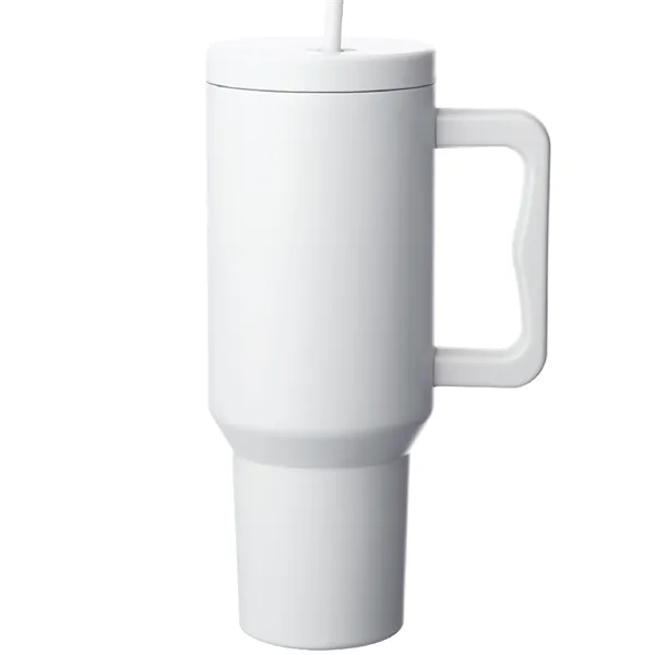 40oz Stainless Steel Mug with Straw... from ASI 80060 VisionUSA