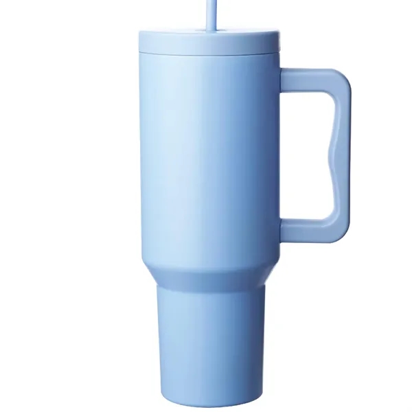 40oz Stainless Steel Mug with Straw... from ASI 80060 VisionUSA