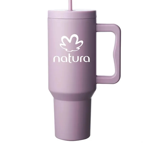 40oz Stainless Steel Mug with Straw... from ASI 80060 VisionUSA