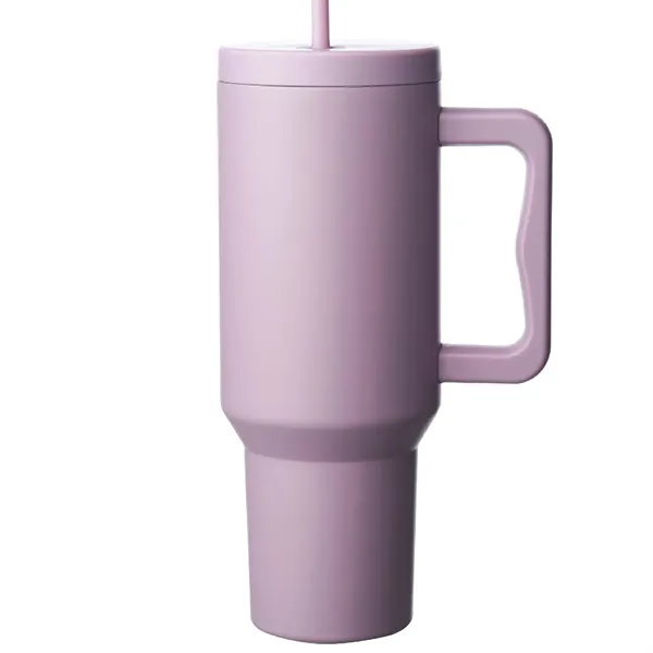 40oz Stainless Steel Mug with Straw... from ASI 80060 VisionUSA