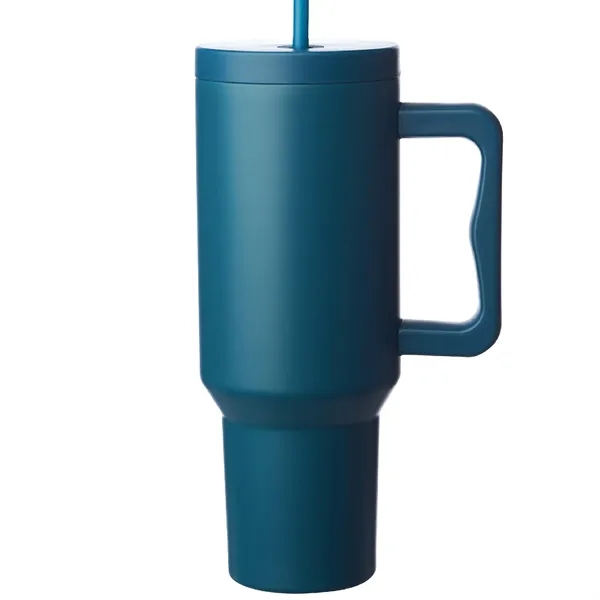40oz Stainless Steel Mug with Straw... from ASI 80060 VisionUSA