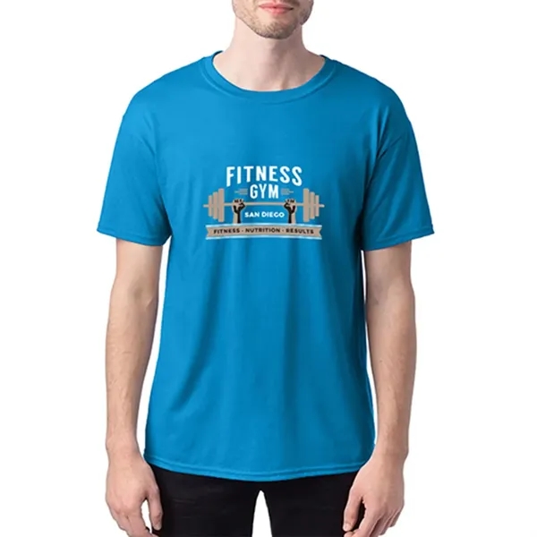 Hanes heavyweight pre-shrunk t-shirt (5.5 oz.) made from a blend of... from ASI 39552 BEL Promo