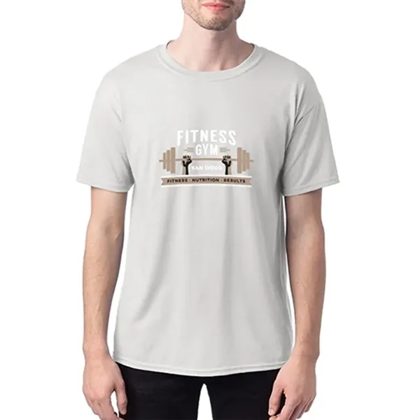 Hanes heavyweight pre-shrunk t-shirt (5.5 oz.) made from a blend of... from ASI 39552 BEL Promo