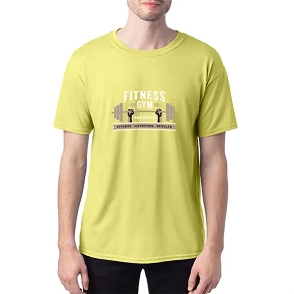 Hanes heavyweight pre-shrunk t-shirt (5.5 oz.) made from a blend of... from ASI 39552 BEL Promo