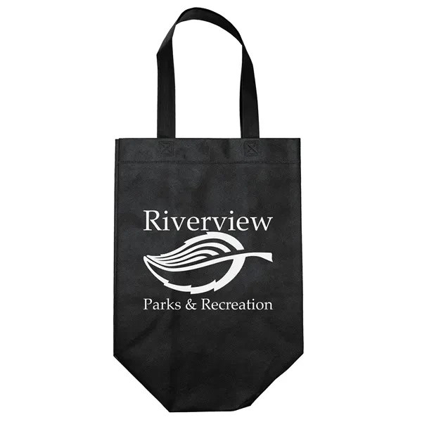 Non-Woven Polypropylene Tote with eco-friendly messages on the gussets.... from ASI 37940 Bag Makers Inc