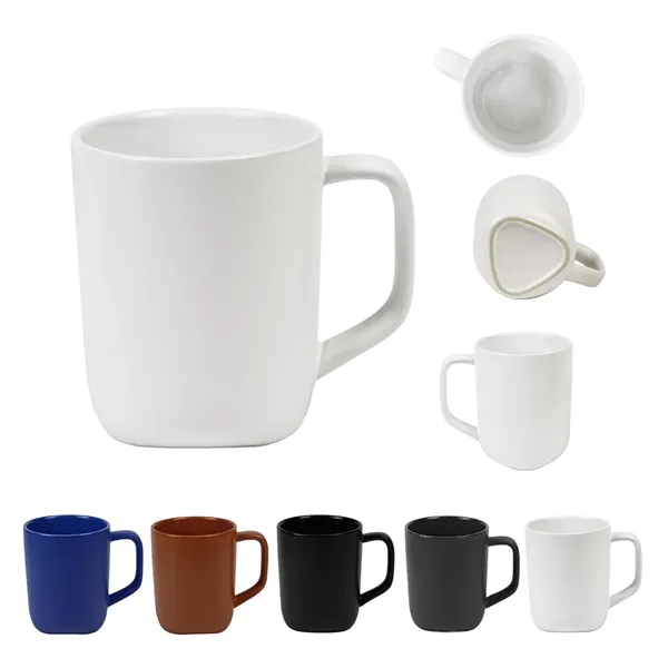 18 oz. Ceramic Mug with Triangle Base... from ASI 31517 Admart Products