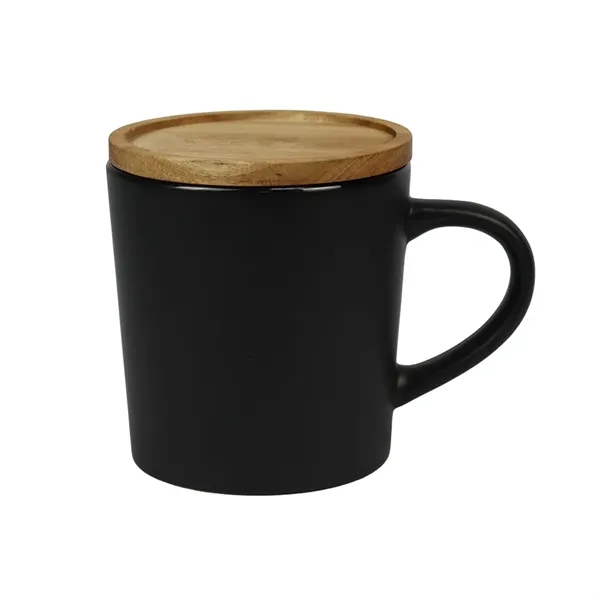 16 oz. Ceramic Mug with Wooden Lid... from ASI 31517 Admart Products