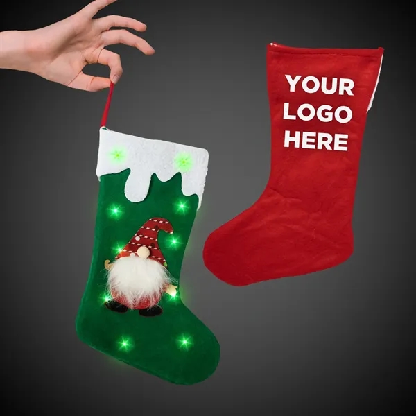 Christmas stocking with LED lights.... from ASI 42016 Brighter Promotions Inc / Chemical Light™