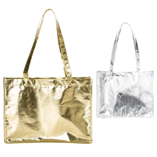 Full Color Metallic Large Tote... from ASI 30208 A P Specialties / AP Specialties