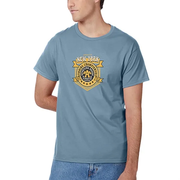 Unisex t-shirt (6.1 oz.) made from 100% cotton, with self-fabric neck... from ASI 39552 BEL Promo