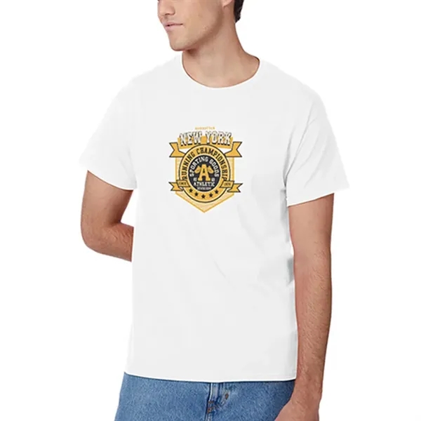 Unisex t-shirt (6.1 oz.) made from 100% cotton, with self-fabric neck... from ASI 39552 BEL Promo