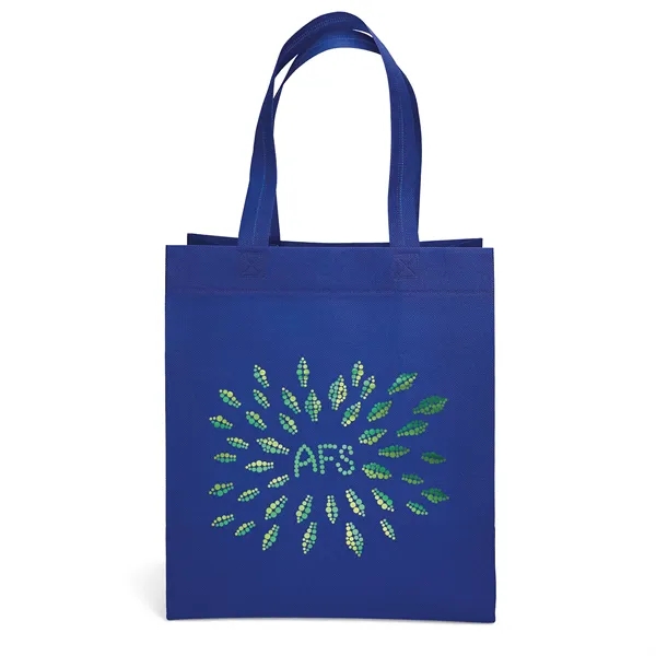 Non-Woven Polypropylene Tote with eco-friendly messages on the gussets.... from ASI 37940 Bag Makers Inc