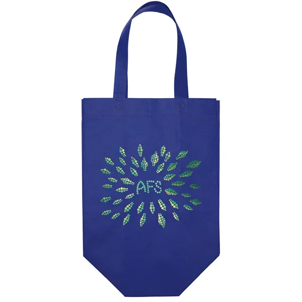 Non-Woven Polypropylene Tote with eco-friendly messages on the gussets.... from ASI 37940 Bag Makers Inc