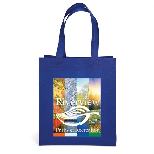 Non-Woven Polypropylene Tote with eco-friendly messages on the gussets.... from ASI 37940 Bag Makers Inc