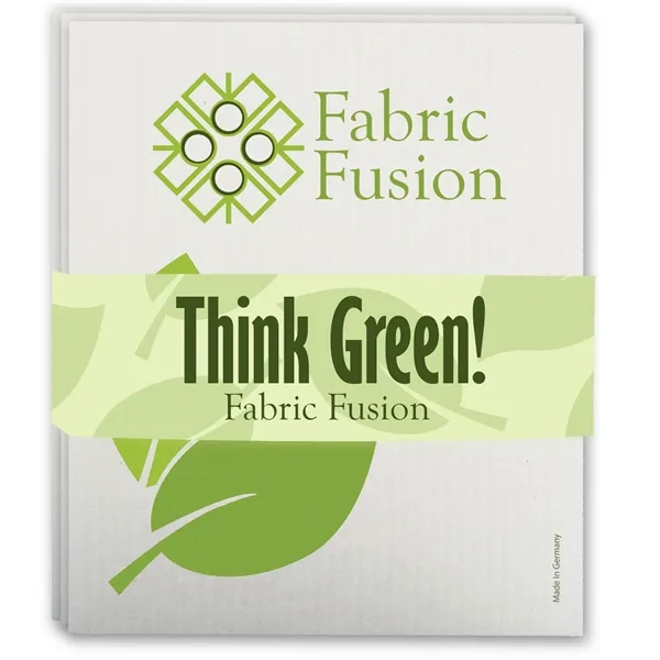 Set of three sustainable Swedish Dishcloths with a belly band around... from ASI 54040 Fey Promo