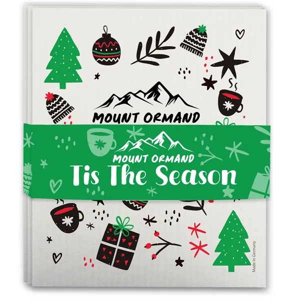 Set of three sustainable Swedish Dishcloths with a belly band around... from ASI 54040 Fey Promo