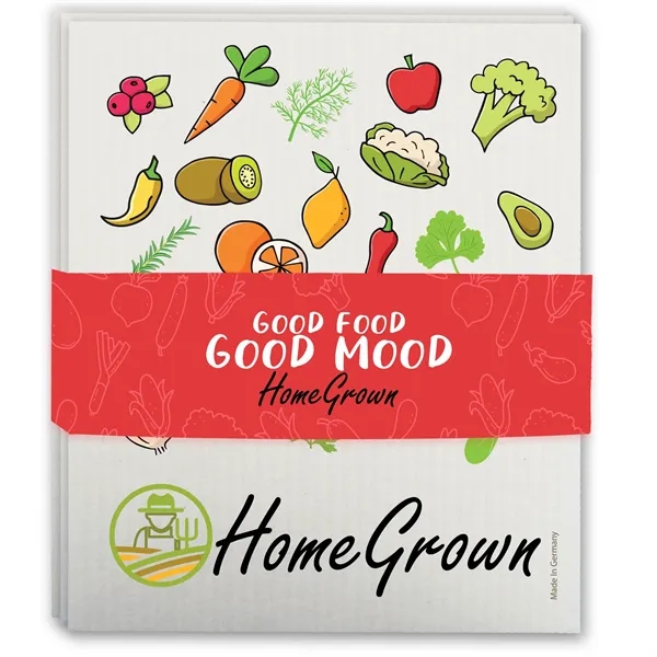 Set of three sustainable Swedish Dishcloths with a belly band around... from ASI 54040 Fey Promo