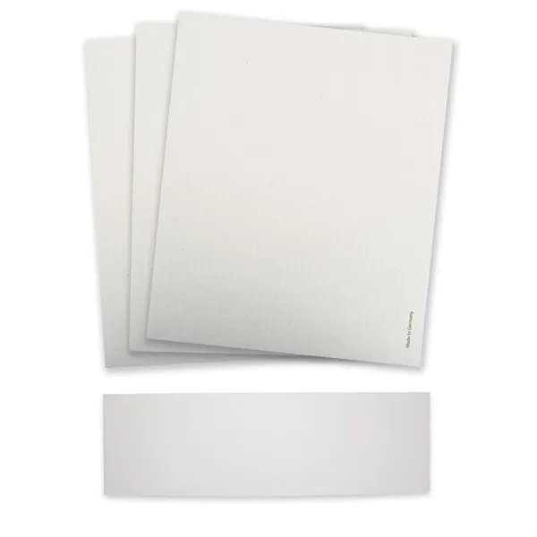 Set of three sustainable Swedish Dishcloths with a belly band around... from ASI 54040 Fey Promo