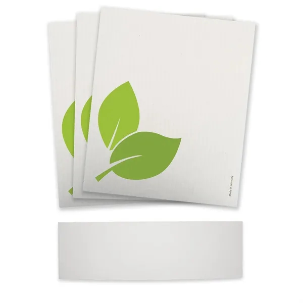 Set of three sustainable Swedish Dishcloths with a belly band around... from ASI 54040 Fey Promo