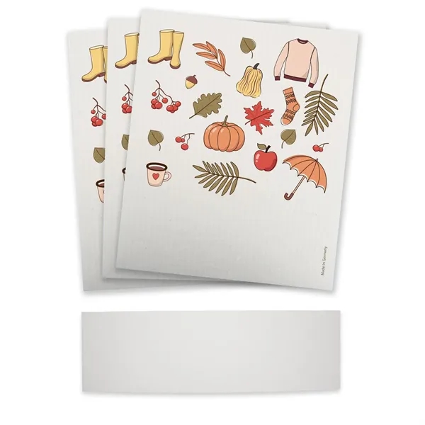 Set of three sustainable Swedish Dishcloths with a belly band around... from ASI 54040 Fey Promo