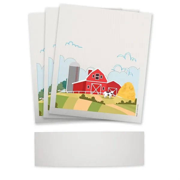 Set of three sustainable Swedish Dishcloths with a belly band around... from ASI 54040 Fey Promo