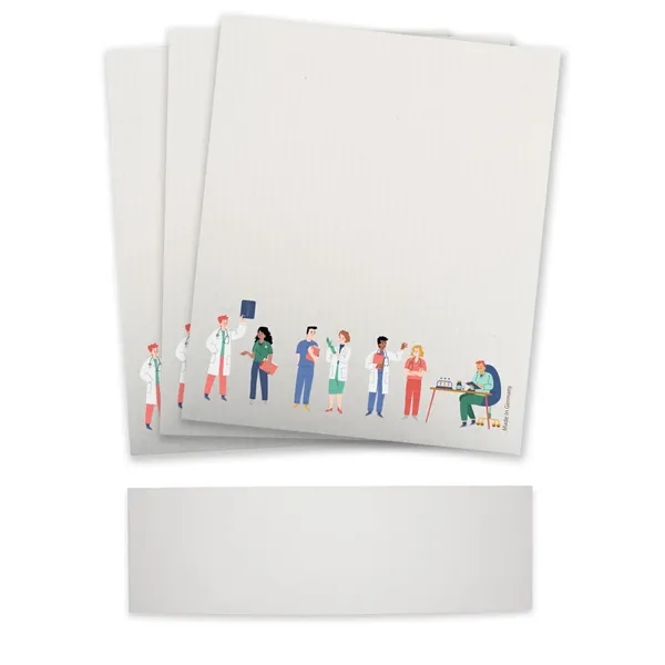 Set of three sustainable Swedish Dishcloths with a belly band around... from ASI 54040 Fey Promo