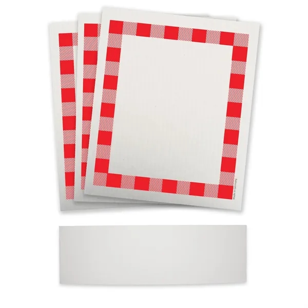 Set of three sustainable Swedish Dishcloths with a belly band around... from ASI 54040 Fey Promo