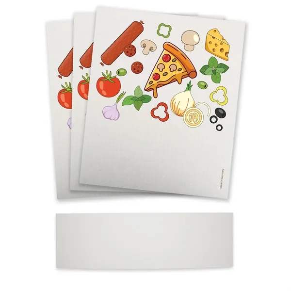 Set of three sustainable Swedish Dishcloths with a belly band around... from ASI 54040 Fey Promo