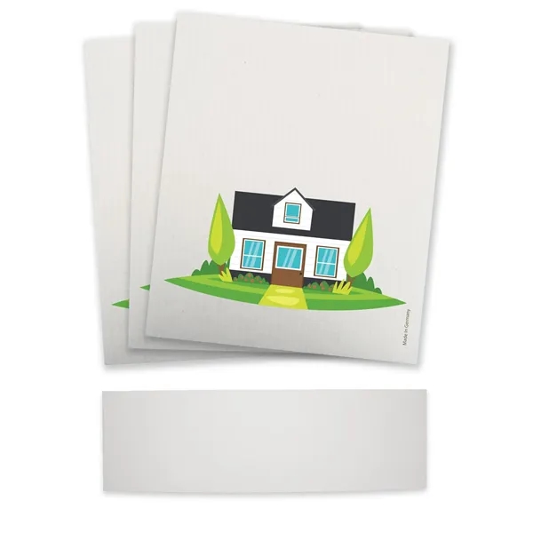 Set of three sustainable Swedish Dishcloths with a belly band around... from ASI 54040 Fey Promo